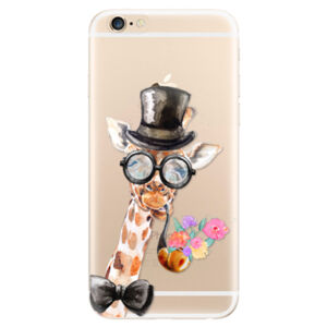 Odolné silikónové puzdro iSaprio - Sir Giraffe - iPhone 6/6S