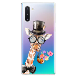 Odolné silikónové puzdro iSaprio - Sir Giraffe - Samsung Galaxy Note 10