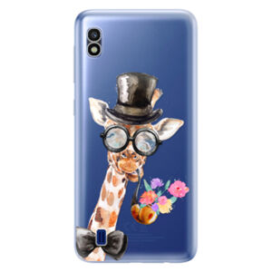 Odolné silikónové puzdro iSaprio - Sir Giraffe - Samsung Galaxy A10