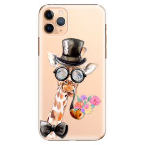 Plastové puzdro iSaprio - Sir Giraffe - iPhone 11 Pro Max