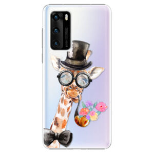 Plastové puzdro iSaprio - Sir Giraffe - Huawei P40