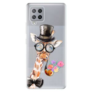 Odolné silikónové puzdro iSaprio - Sir Giraffe - Samsung Galaxy A42