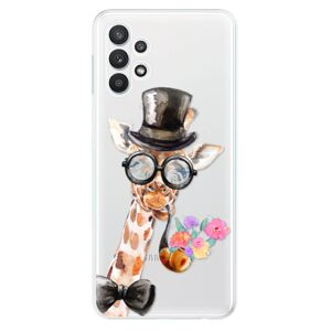 Odolné silikónové puzdro iSaprio - Sir Giraffe - Samsung Galaxy A32 5G