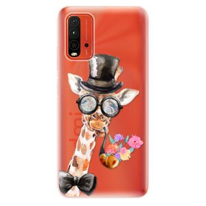 Odolné silikónové puzdro iSaprio - Sir Giraffe - Xiaomi Redmi 9T