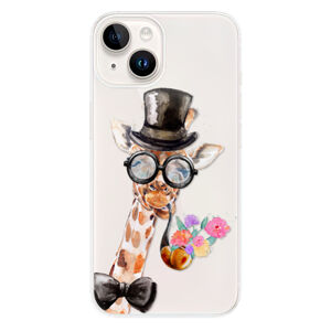 Odolné silikónové puzdro iSaprio - Sir Giraffe - iPhone 15