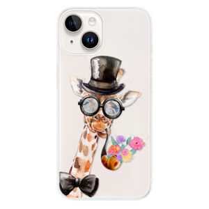 Odolné silikónové puzdro iSaprio - Sir Giraffe - iPhone 15 Plus