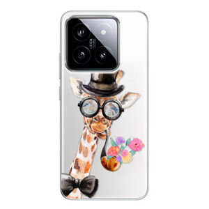 Odolné silikónové puzdro iSaprio - Sir Giraffe - Xiaomi 14