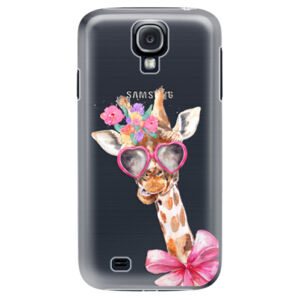Plastové puzdro iSaprio - Lady Giraffe - Samsung Galaxy S4