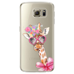 Plastové puzdro iSaprio - Lady Giraffe - Samsung Galaxy S6 Edge Plus