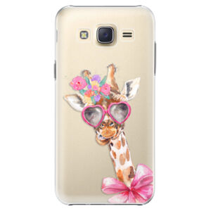 Plastové puzdro iSaprio - Lady Giraffe - Samsung Galaxy Core Prime