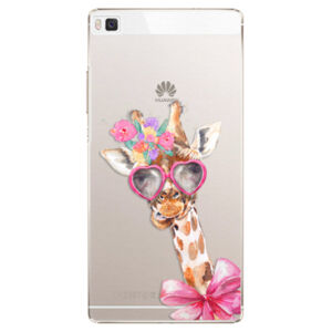 Plastové puzdro iSaprio - Lady Giraffe - Huawei Ascend P8