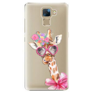 Plastové puzdro iSaprio - Lady Giraffe - Huawei Honor 7