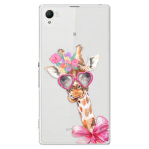Plastové puzdro iSaprio - Lady Giraffe - Sony Xperia Z1