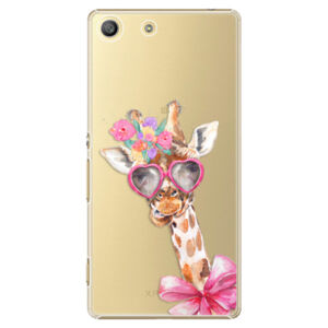 Plastové puzdro iSaprio - Lady Giraffe - Sony Xperia M5