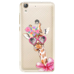 Plastové puzdro iSaprio - Lady Giraffe - Huawei Y6 II