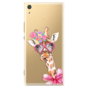 Plastové puzdro iSaprio - Lady Giraffe - Sony Xperia XA1 Ultra