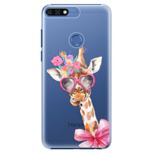 Plastové puzdro iSaprio - Lady Giraffe - Huawei Honor 7C