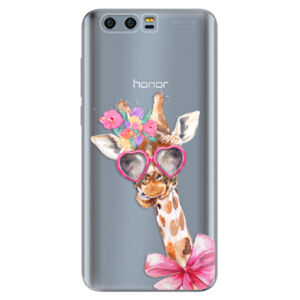 Silikónové puzdro iSaprio - Lady Giraffe - Huawei Honor 9