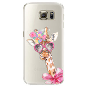 Silikónové puzdro iSaprio - Lady Giraffe - Samsung Galaxy S6
