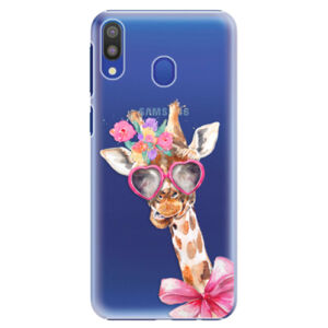 Plastové puzdro iSaprio - Lady Giraffe - Samsung Galaxy M20