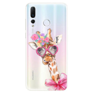 Odolné silikonové pouzdro iSaprio - Lady Giraffe - Huawei Nova 4