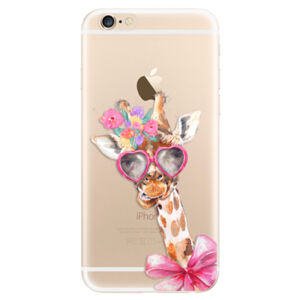 Odolné silikónové puzdro iSaprio - Lady Giraffe - iPhone 6/6S