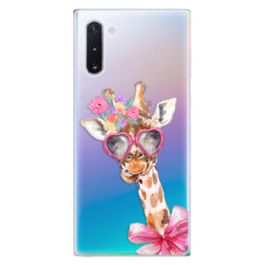 Odolné silikónové puzdro iSaprio - Lady Giraffe - Samsung Galaxy Note 10