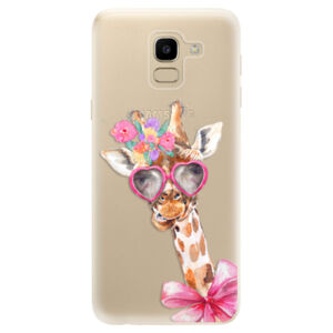 Odolné silikónové puzdro iSaprio - Lady Giraffe - Samsung Galaxy J6