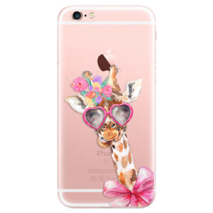 Odolné silikónové puzdro iSaprio - Lady Giraffe - iPhone 6 Plus/6S Plus