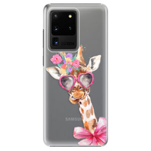 Plastové puzdro iSaprio - Lady Giraffe - Samsung Galaxy S20 Ultra
