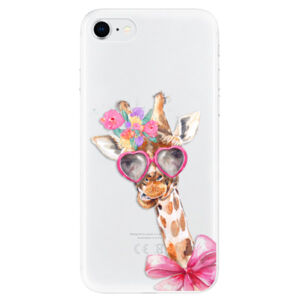 Odolné silikónové puzdro iSaprio - Lady Giraffe - iPhone SE 2020