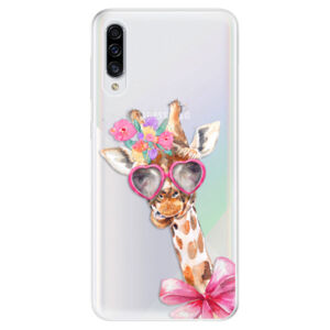 Odolné silikónové puzdro iSaprio - Lady Giraffe - Samsung Galaxy A30s