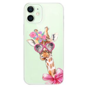 Odolné silikónové puzdro iSaprio - Lady Giraffe - iPhone 12