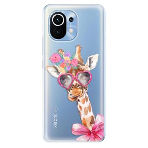 Odolné silikónové puzdro iSaprio - Lady Giraffe - Xiaomi Mi 11
