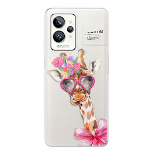 Odolné silikónové puzdro iSaprio - Lady Giraffe - Realme GT 2 Pro