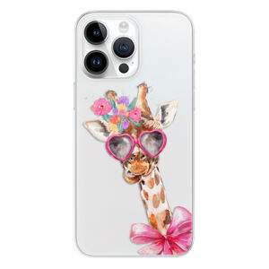 Odolné silikónové puzdro iSaprio - Lady Giraffe - iPhone 15 Pro Max