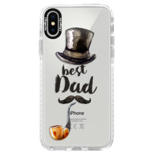 Silikónové púzdro Bumper iSaprio - Best Dad - iPhone X