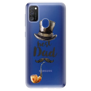 Odolné silikónové puzdro iSaprio - Best Dad - Samsung Galaxy M21