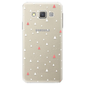 Plastové puzdro iSaprio - Abstract Triangles 02 - white - Samsung Galaxy A5
