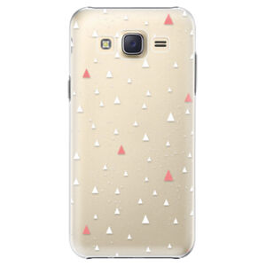 Plastové puzdro iSaprio - Abstract Triangles 02 - white - Samsung Galaxy Core Prime