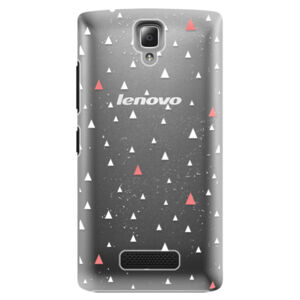Plastové puzdro iSaprio - Abstract Triangles 02 - white - Lenovo A2010