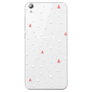 Plastové puzdro iSaprio - Abstract Triangles 02 - white - Lenovo S850