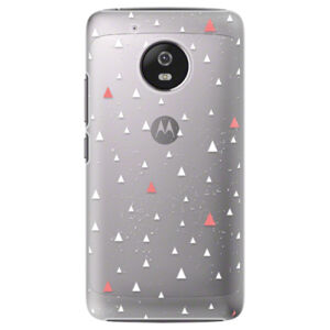 Plastové puzdro iSaprio - Abstract Triangles 02 - white - Lenovo Moto G5