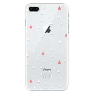 Plastové puzdro iSaprio - Abstract Triangles 02 - white - iPhone 8 Plus