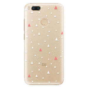 Plastové puzdro iSaprio - Abstract Triangles 02 - white - Xiaomi Mi A1