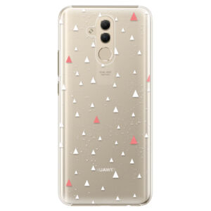Plastové puzdro iSaprio - Abstract Triangles 02 - white - Huawei Mate 20 Lite