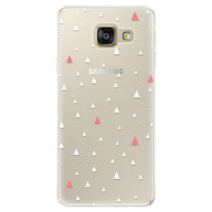 Silikónové puzdro iSaprio - Abstract Triangles 02 - white - Samsung Galaxy A5 2016
