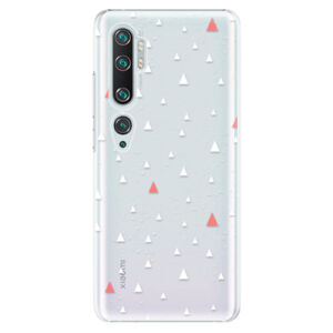 Plastové puzdro iSaprio - Abstract Triangles 02 - white - Xiaomi Mi Note 10 / Note 10 Pro
