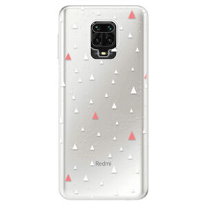 Odolné silikónové puzdro iSaprio - Abstract Triangles 02 - white - Xiaomi Redmi Note 9 Pro / Note 9S