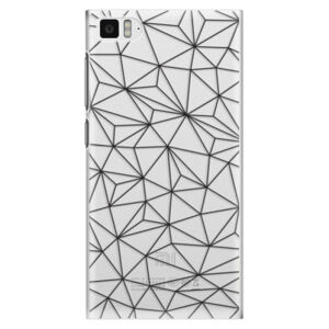 Plastové puzdro iSaprio - Abstract Triangles 03 - black - Xiaomi Mi3